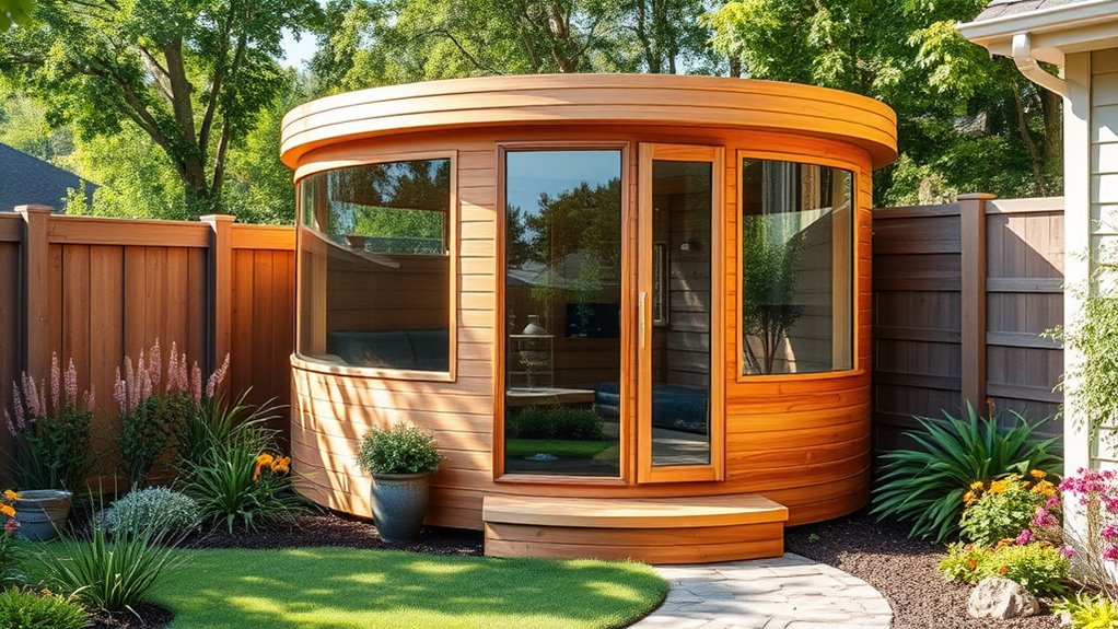 sauna size and features