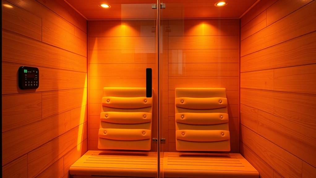 sauna size safety features