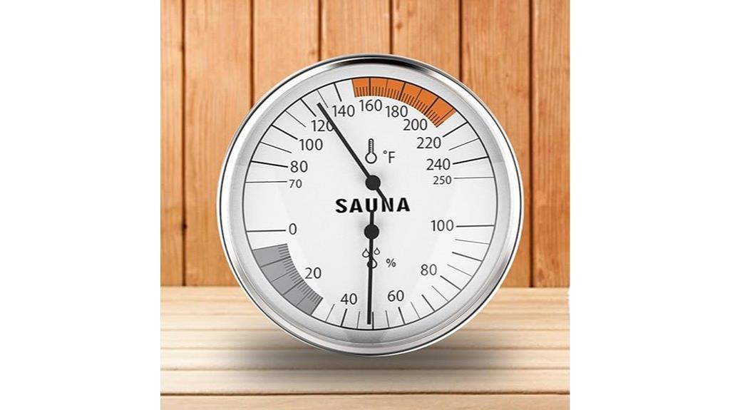 sauna temperature humidity gauge