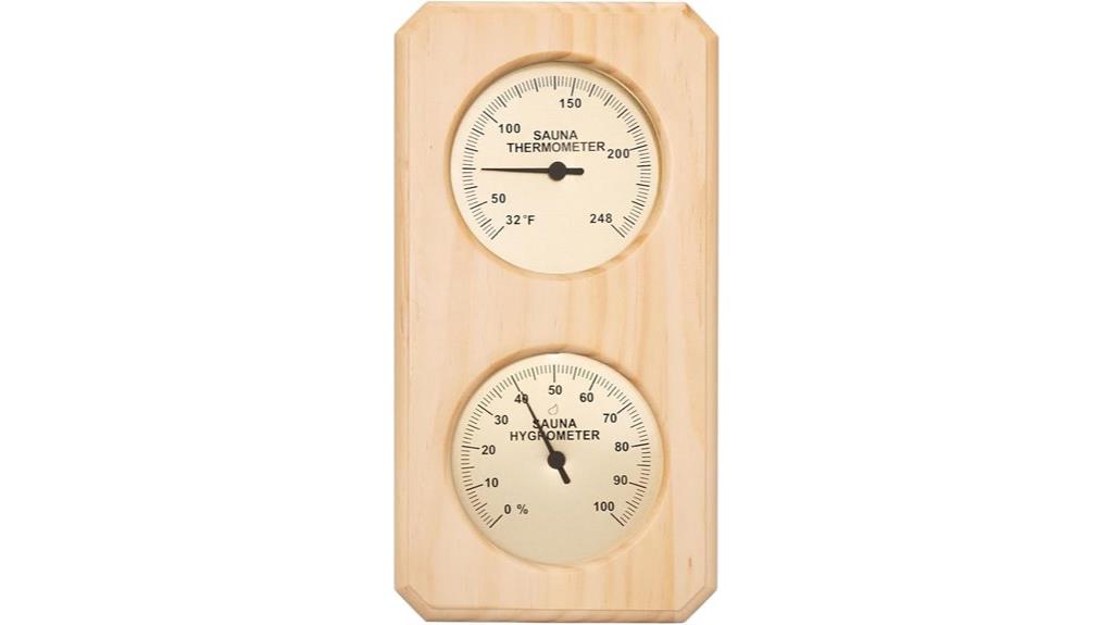 sauna temperature humidity gauge