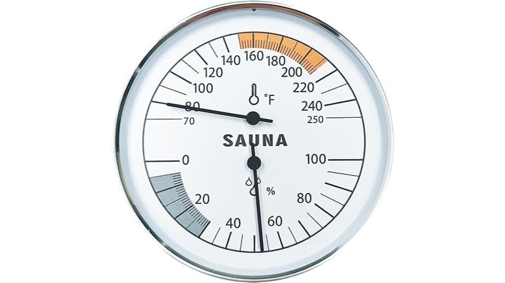 sauna temperature humidity meter