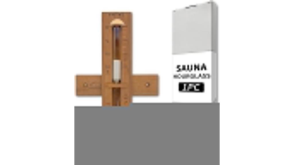 sauna timer in red cedar