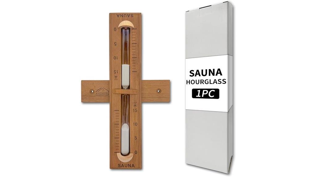 sauna timer in red cedar
