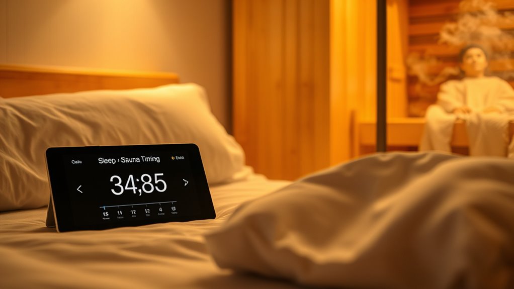 sauna timing enhances sleep