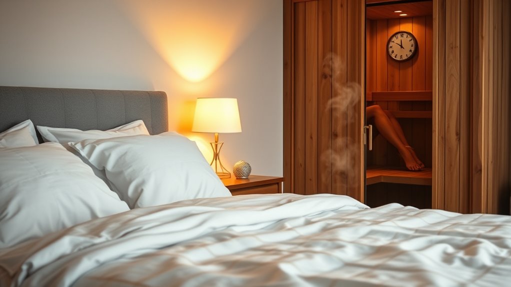 sauna timing enhances sleep