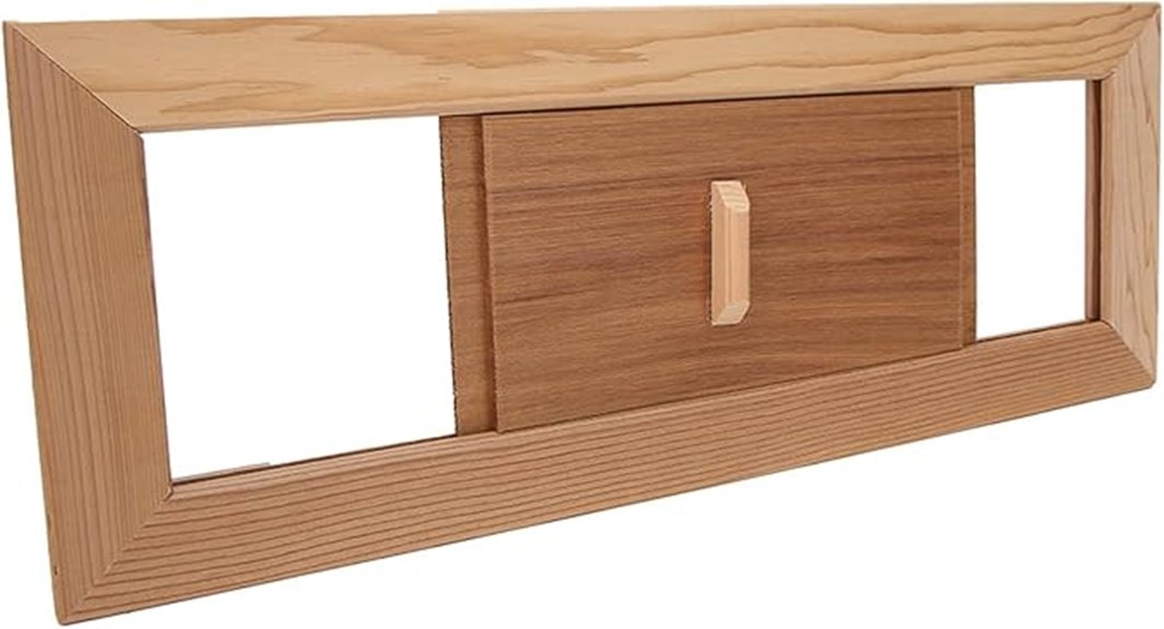 sauna ventilation panel
