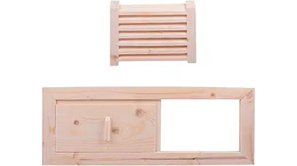sauna ventilation panel