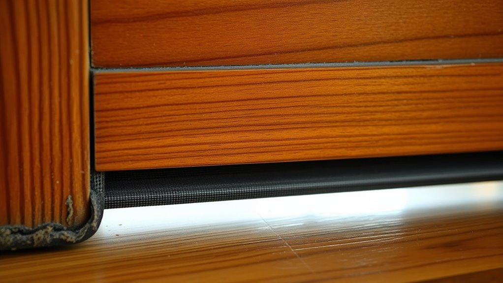 seal gaps around doors