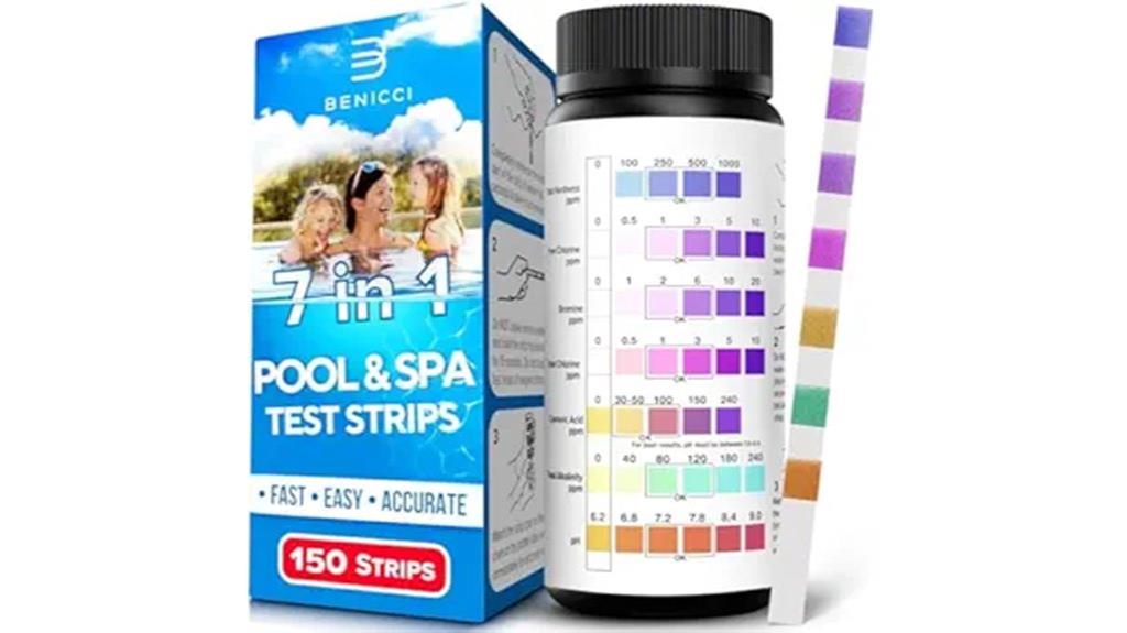 seven in one pool test strips