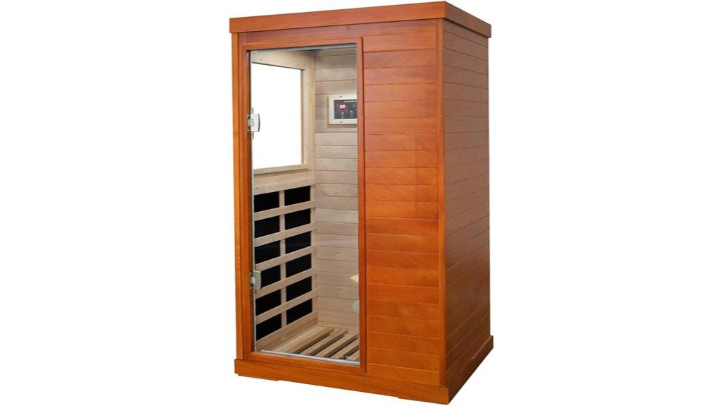 single infrared sauna features