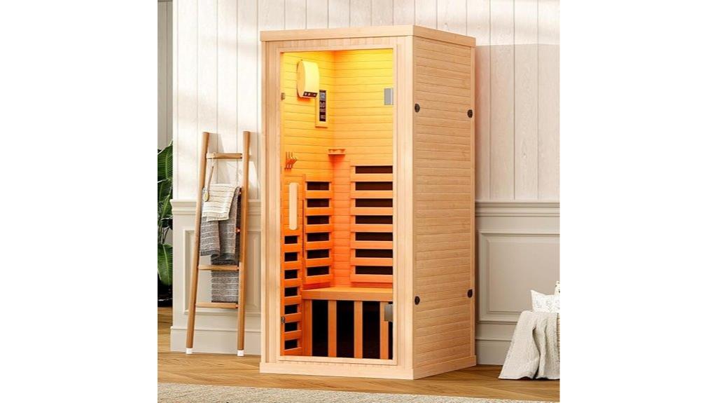 single person infrared sauna