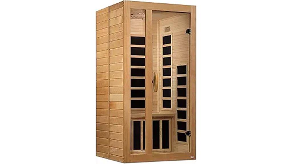 small infrared sauna for two