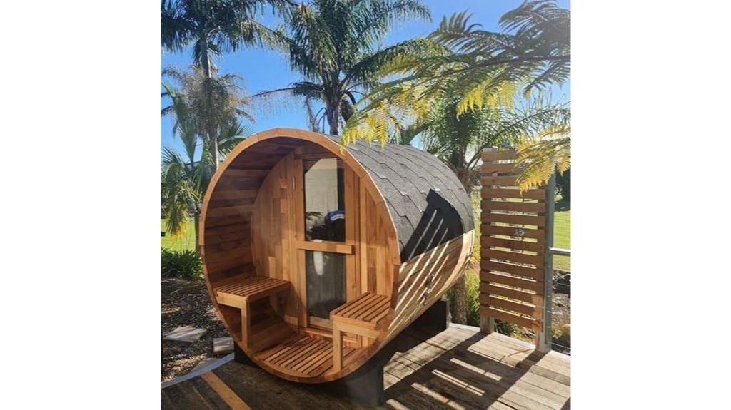 small outdoor sauna customization