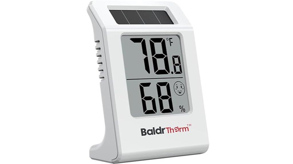 solar powered indoor climate monitor