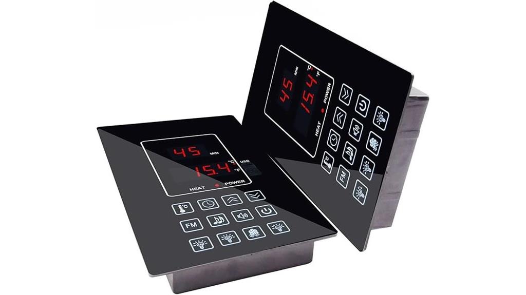 spa sauna control panel