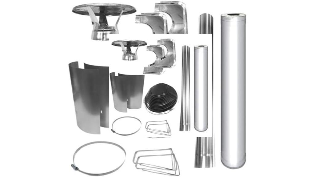 stainless flat roof chimney