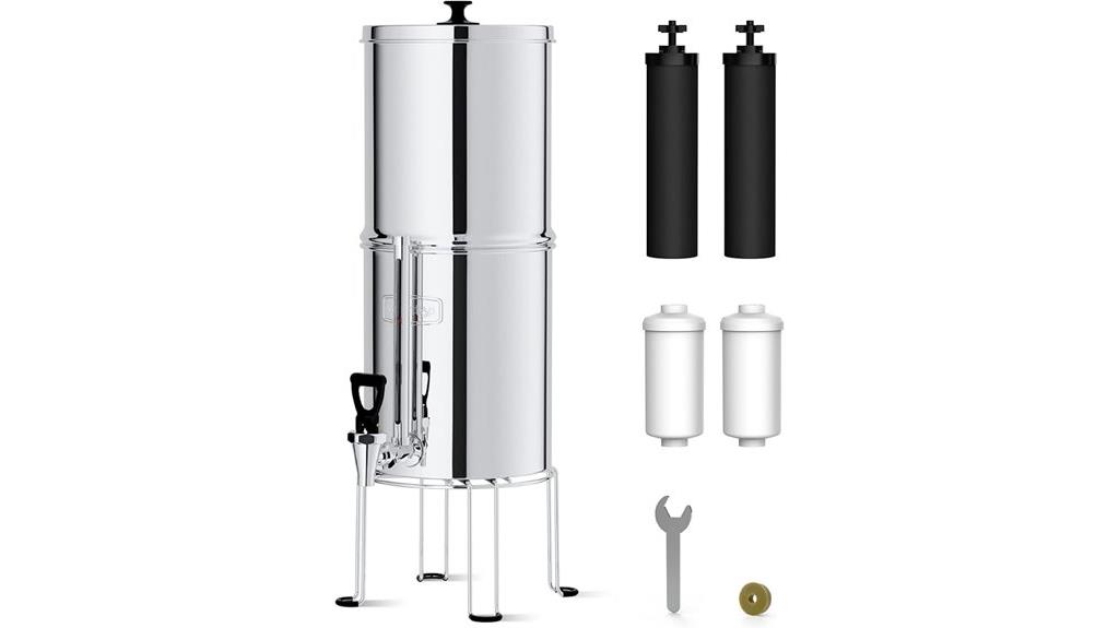 stainless steel gravity filter