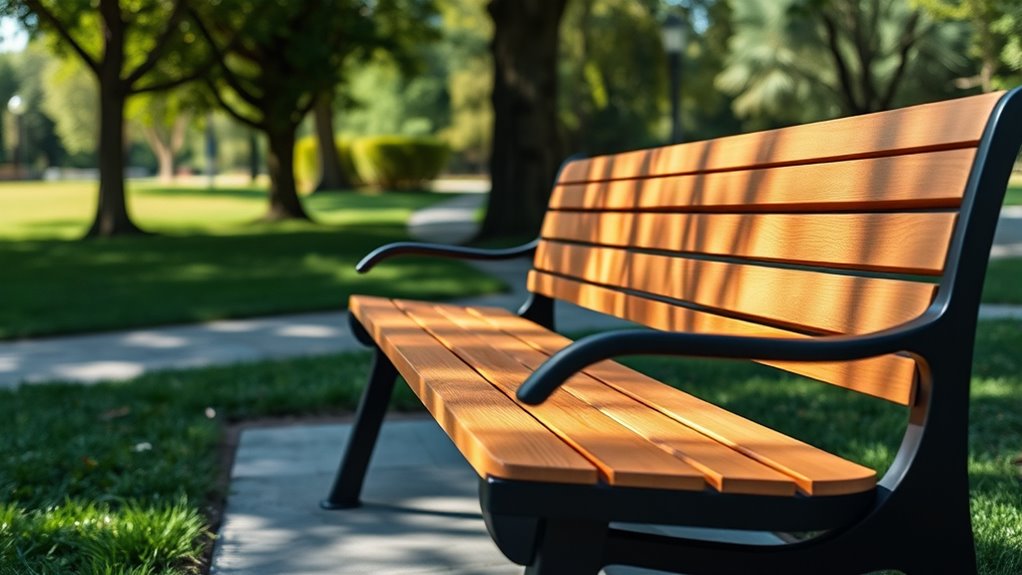 standard outdoor bench dimensions