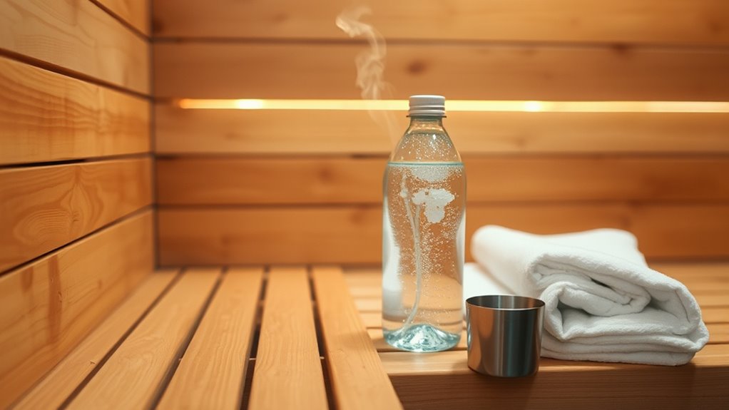 stay hydrated during sauna