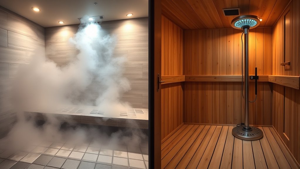 steam vs dry sauna