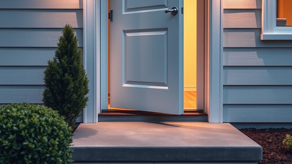 strategic door placement enhances insulation