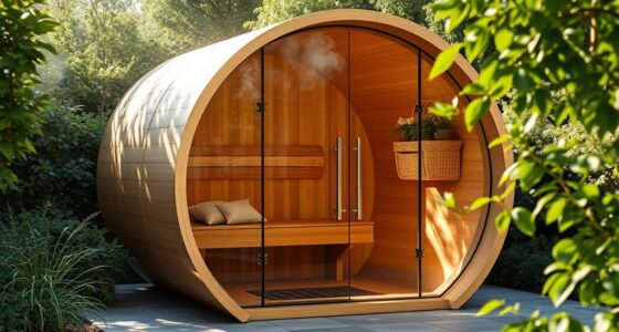 stylish glass sauna options