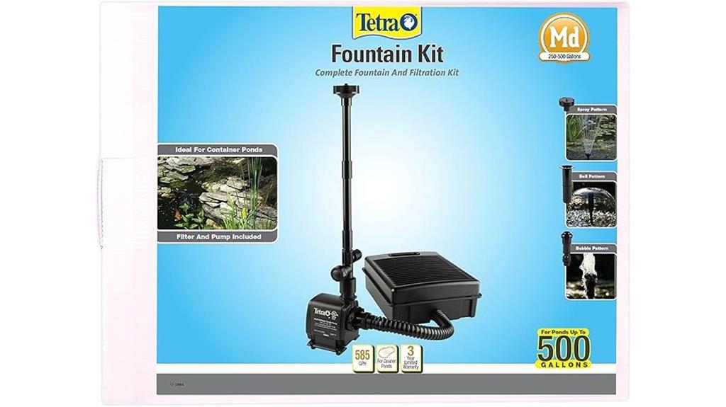 tetra pond fountain kit