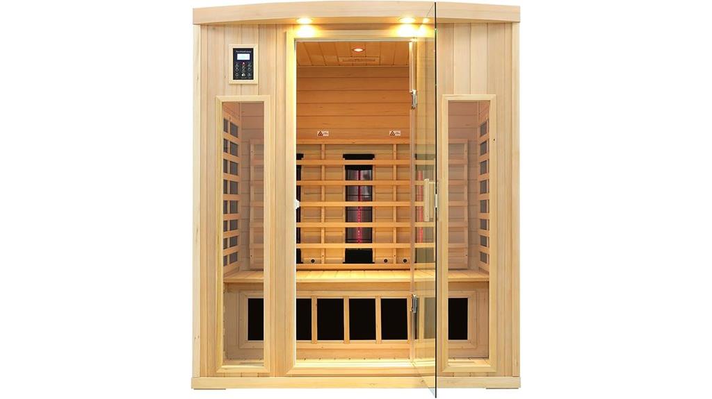 three person bluetooth sauna