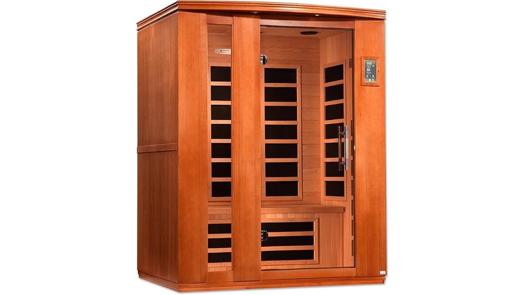 three person infrared sauna