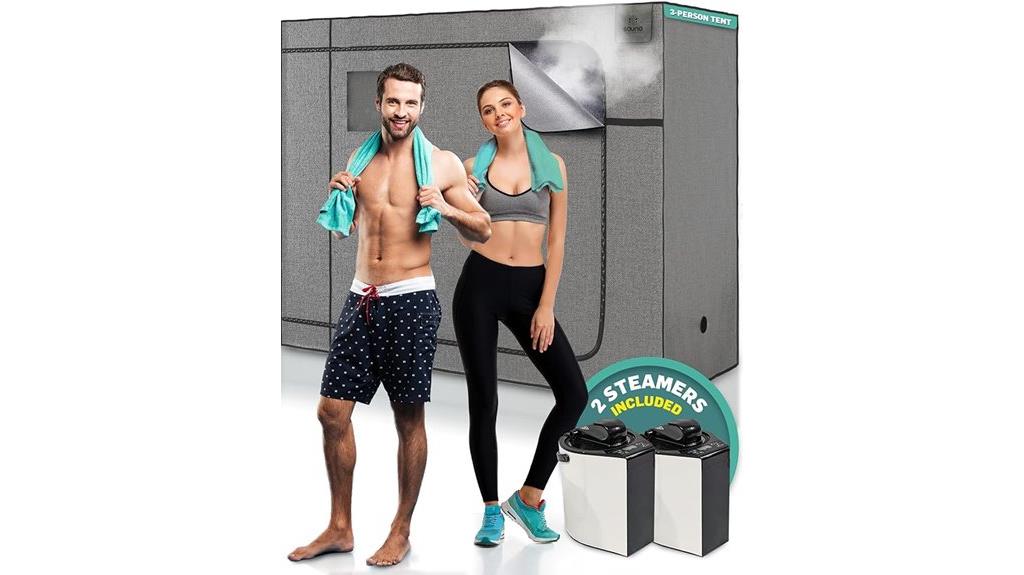 three person sauna enclosure