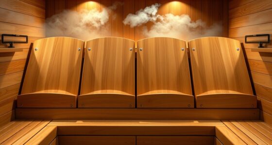 top 4 person sauna backrests