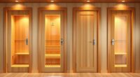 top 4 person sauna doors