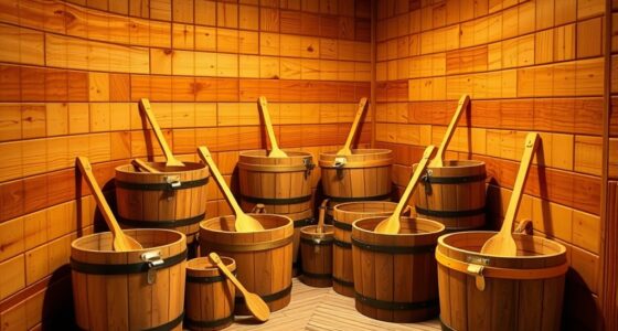 top corner sauna bucket sets