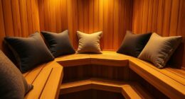 top corner sauna headrests