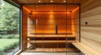 top glass sauna kits