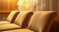 top indoor sauna backrests