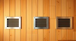 top sauna ventilation grills