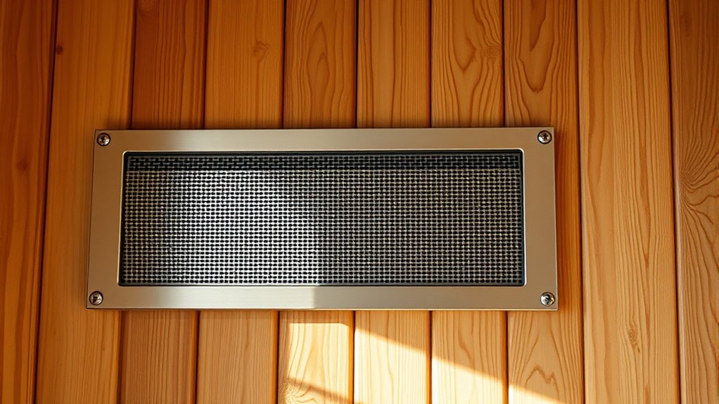 top sauna ventilation grills