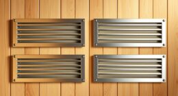 top sauna ventilation grills