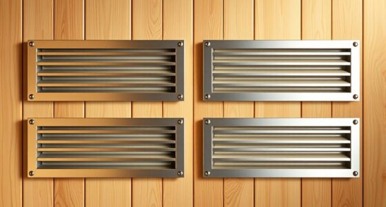 top sauna ventilation grills