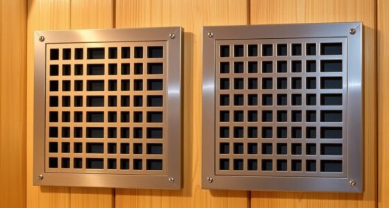 top sauna ventilation grills
