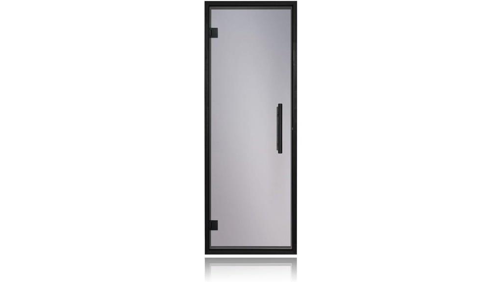 transparent tinted sauna door