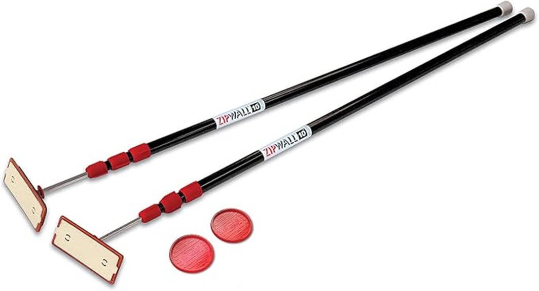 two 10 foot spring poles