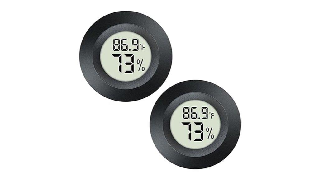two mini hygrometer sets