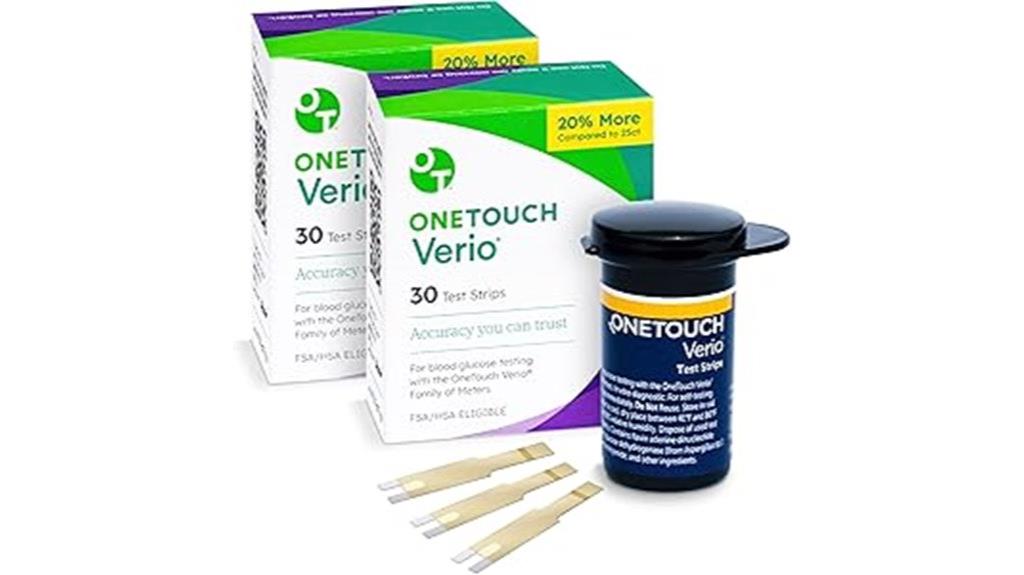 two packs of test strips