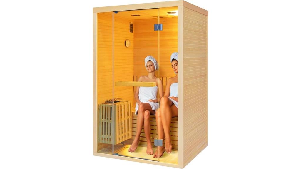 two person hemlock sauna