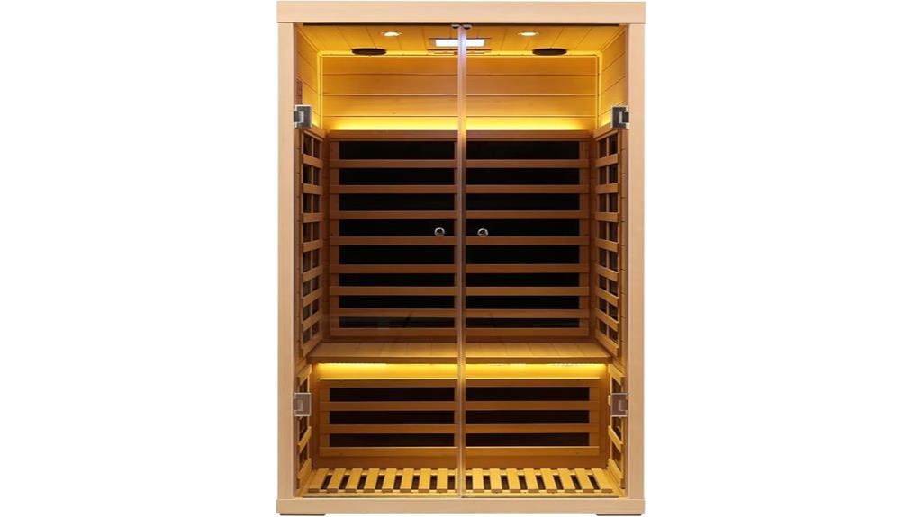 two person hemlock sauna