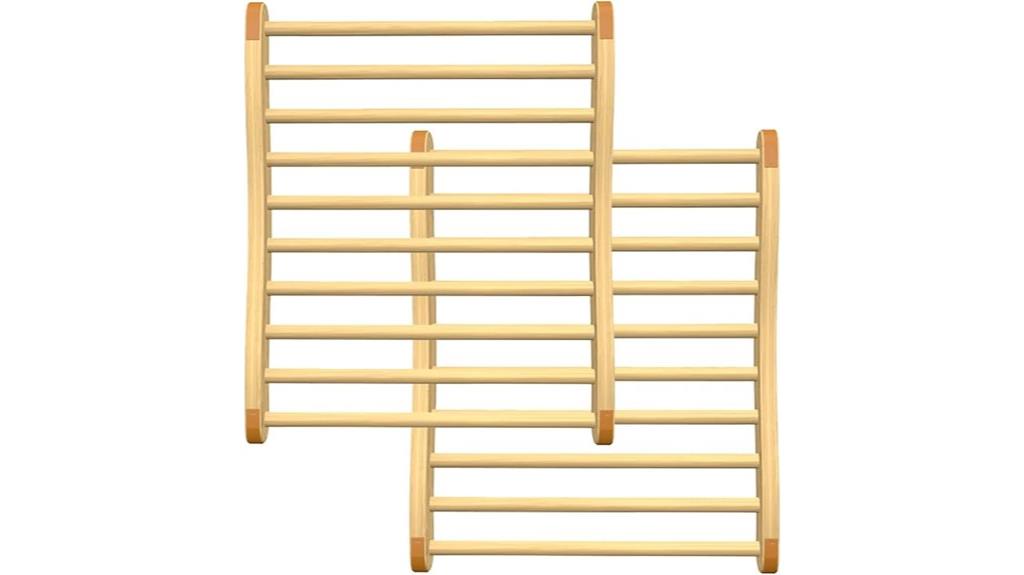 two sauna backrests