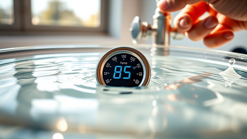 verify water temperature consistency