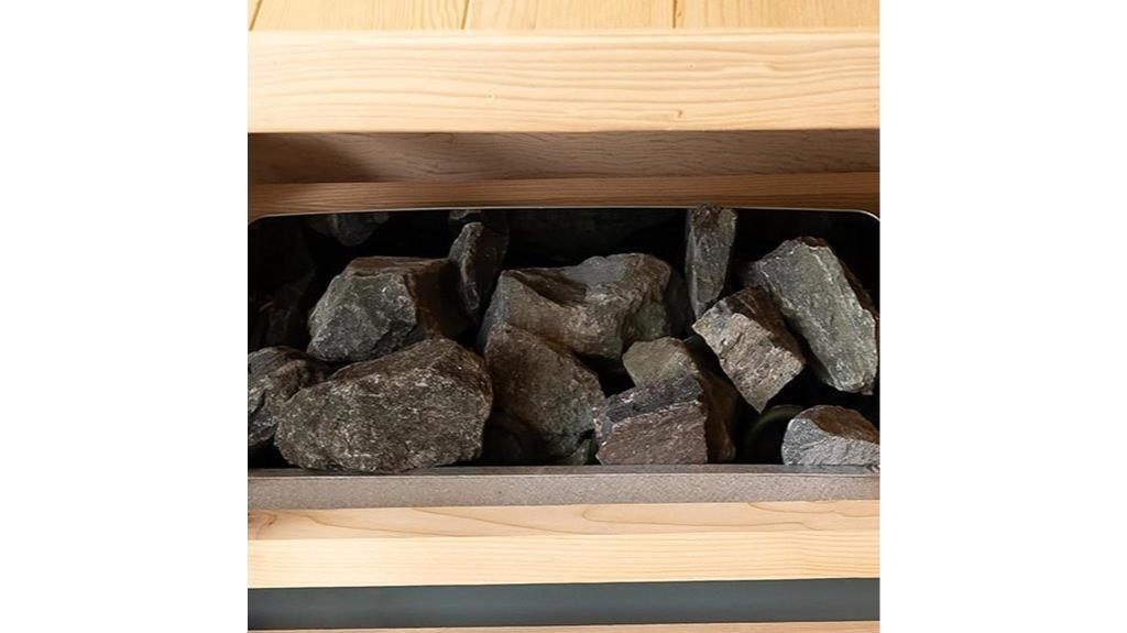 volcanic sauna heater stones